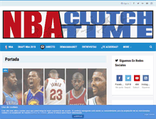 Tablet Screenshot of nbaclutchtime.com